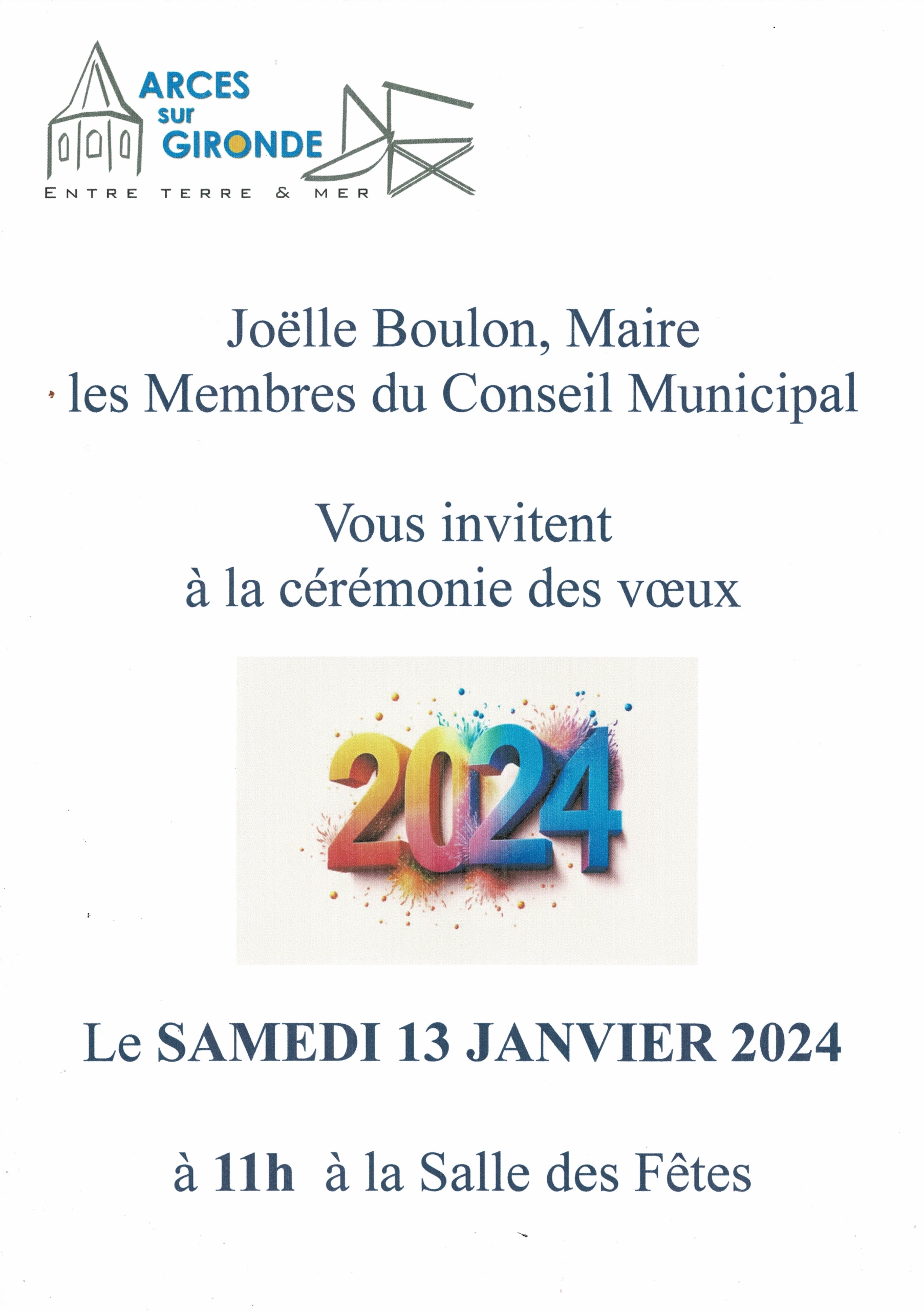 MEILLEURS VŒUX 2024 ! - Actualités - Mairie de l'Arbresle